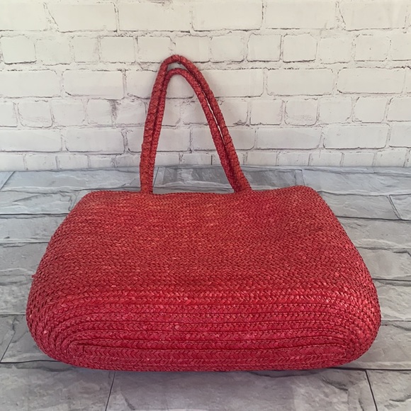 RARE Vintage straw tote bag - Picture 6 of 14